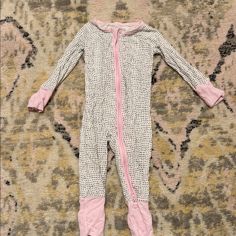 Little Sleepies polka dot sleeper
